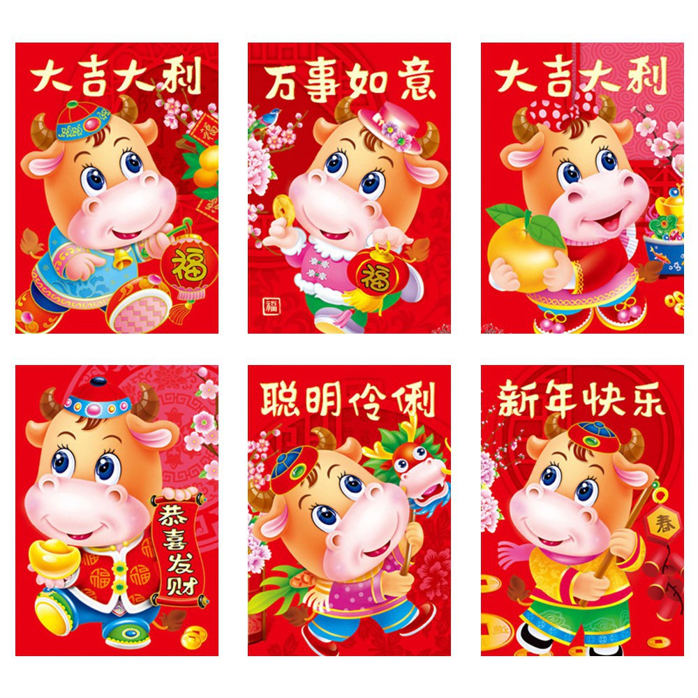 6 Bao Lì Xì Màu Đỏ Bỏ Túi 2021 Cho Lễ Hội Mùa Xuân