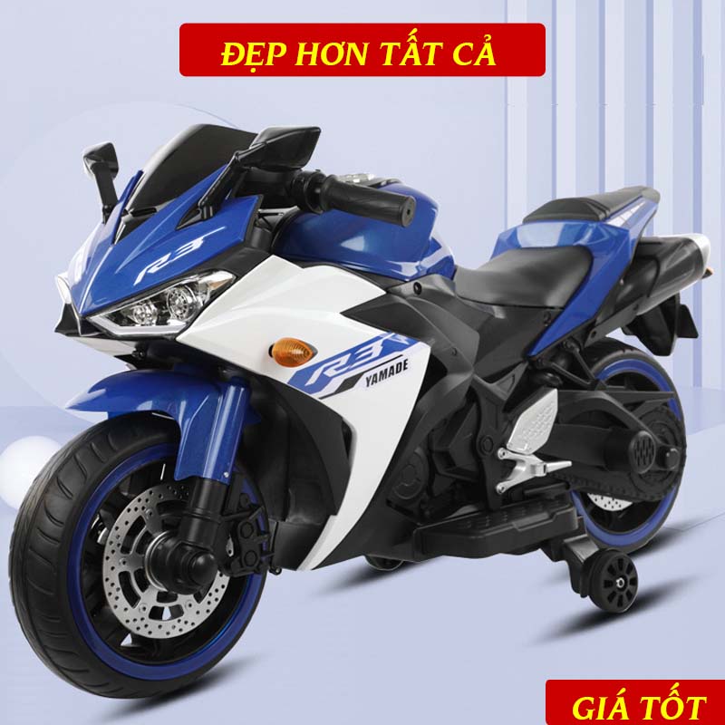 Xe Máy Điện Trẻ Em DUCATI R3 Cho Bé Từ 2 Tuổi Trở Lên Tải Trọng 40kg, Cực Chất, Kiểu Dáng Thể Thao