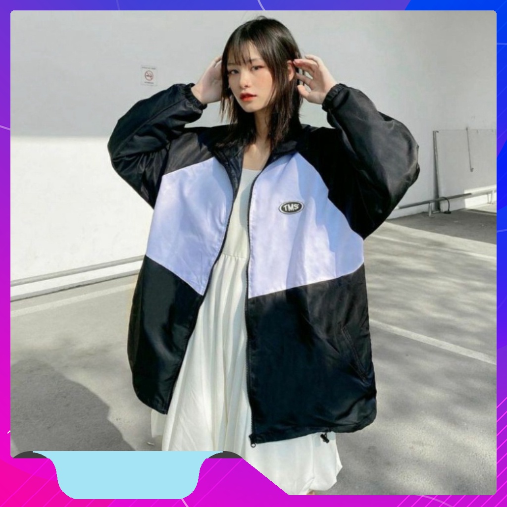 Áo khoác dù 2 lớp form rộng  unisex nam nữ, Áo khoác dù form rộng nam nữ unisex 2 lớp TODAY IS DUMBLE DAY