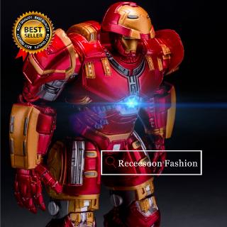 Đồ chơi mô hình nhân vật Iron Man trong bộ giáp Hulkbuster trong phim Avengers 2 có khớp cử động được 18cm có đèn LED