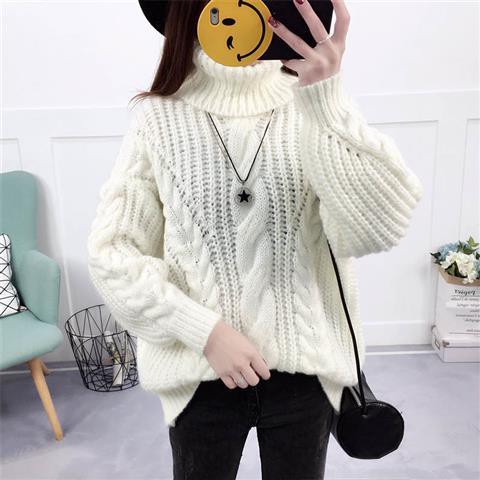 [Mã SKAMLTSM9 giảm 10% đơn 99K] áo len cao cổ dày len thừng cổ lọ dáng rộng tay dài kiểu hàn quốc | BigBuy360 - bigbuy360.vn