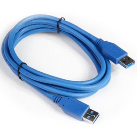 Dây Usb 2 Đầu Đực Đen Dài 70Cm