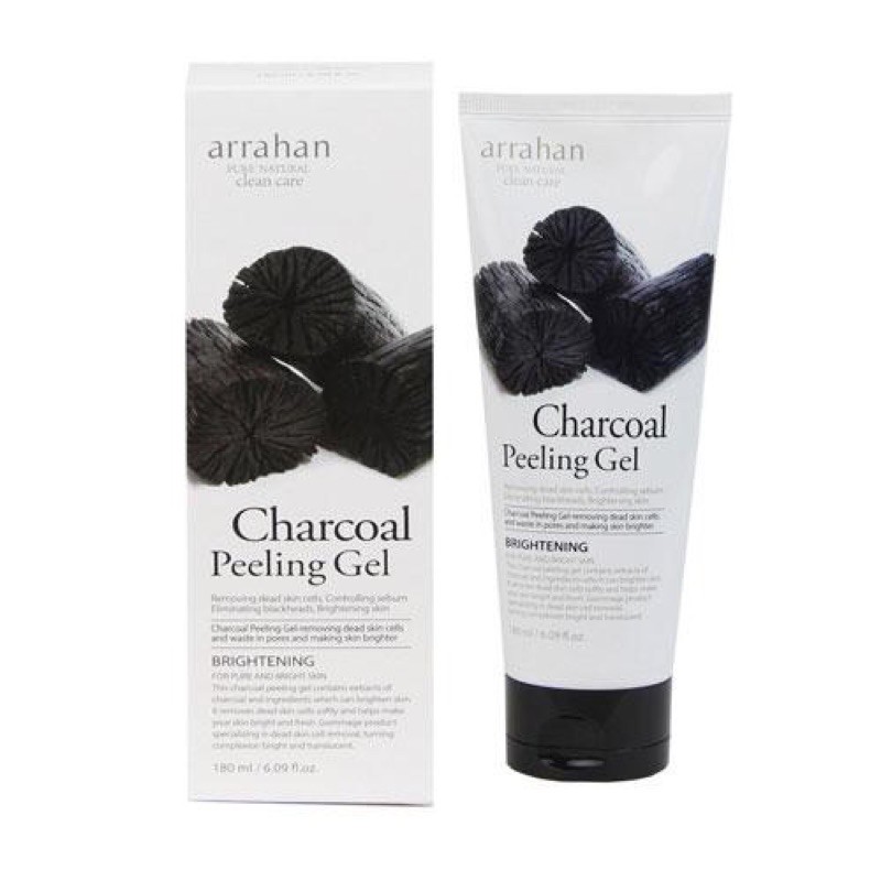 Tẩy da chết mặt than hoạt tính Charcoal Toning Peeling Gel Farm Stay