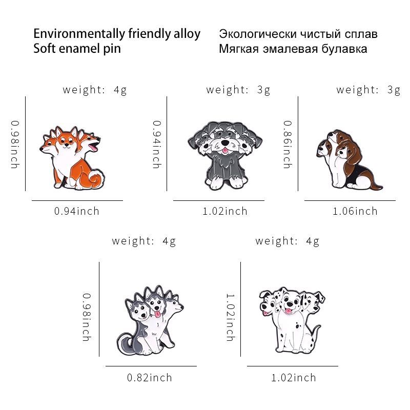 Huy Hiệu Cài Áo Hình Chú Chó Hoạt Hình Thời Trang