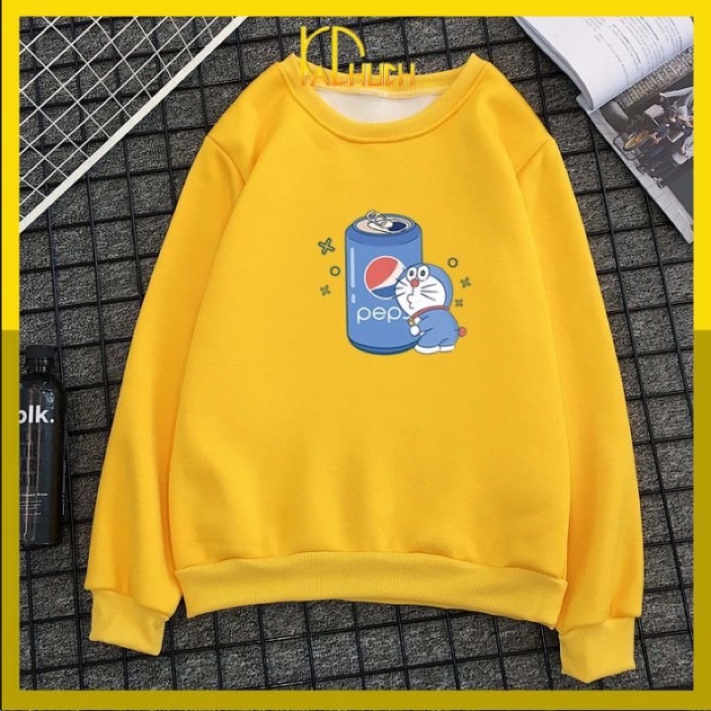 Áo sweater Doremon Pepsi nam nữ đủ màu