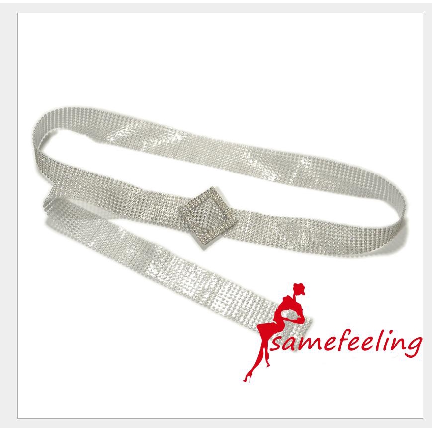 Thắt lưng 120cm bản rộng đính hạt pha lê kim cương sáng bóng sang trọng thời trang mới dành cho nữ dự tiệc