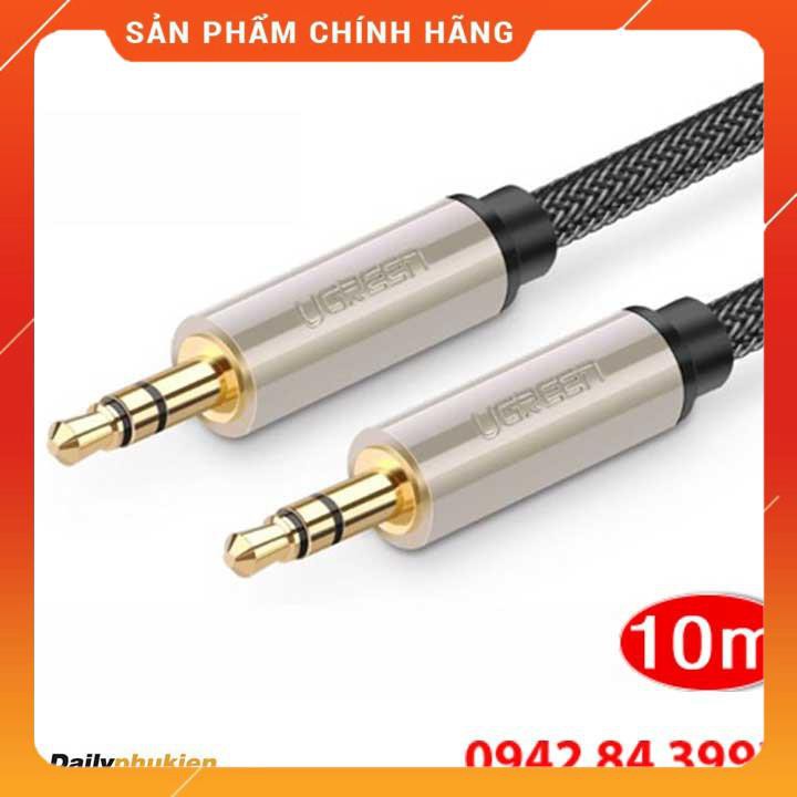 Dây loa 3.5mm 10m bọc lưới UGREEN 40785 dailyphukien