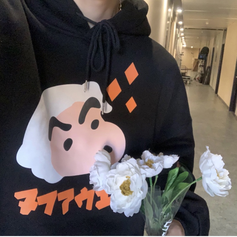 Áo Hoodie Tay Dài In Hình Cậu Bé Bút Chì Shin Thời Trang Cho Nam