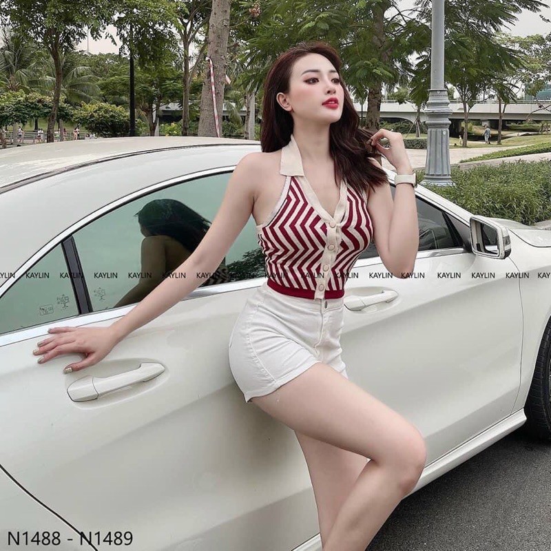 Áo ba lỗ cổ bẻ hở lưng hottrend 2021