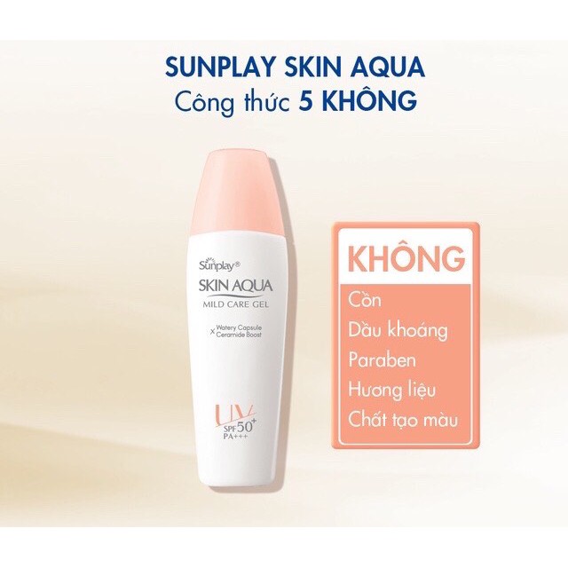 Kem Chống Nắng Dành Cho Da Nhạy Cảm Sunplay Skin Aqua Mild Care Gel SPF50 +/ PA +++ 25g