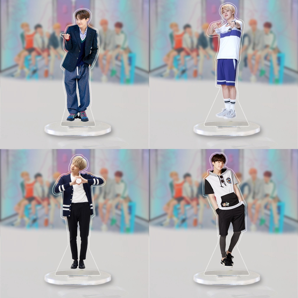 Standee mô hình các nhân vật BTS Jungkook, V, Suga,RM...,mô hình acrylic trang trí