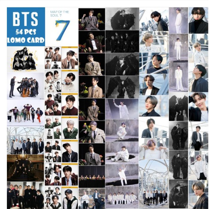 Hộp 54 ảnh thẻ lomo in hình nhóm nhạc BTS | BigBuy360 - bigbuy360.vn