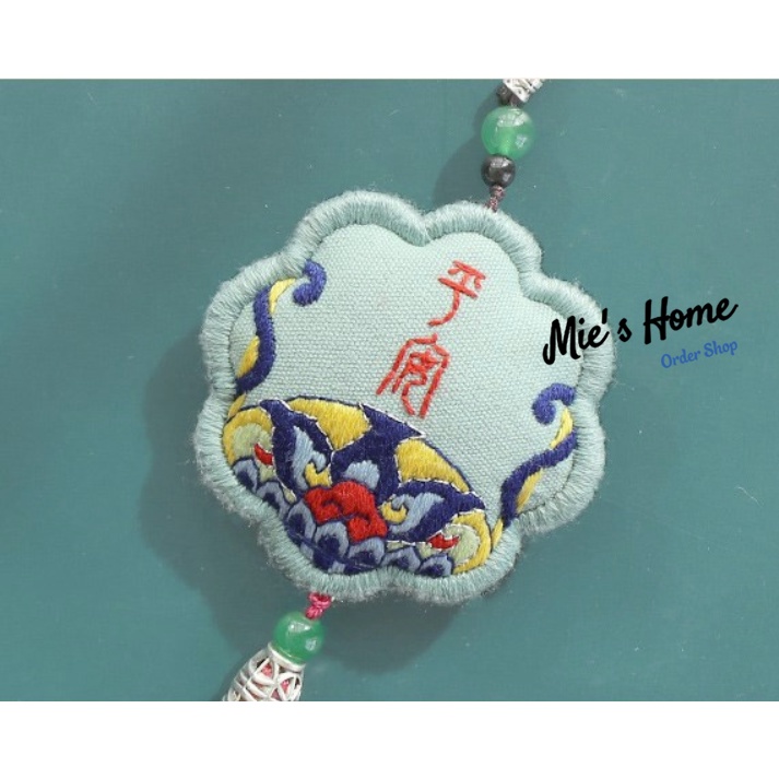 DIY Bộ kit gói nguyên liệu tự thêu túi thơm cổ trang mùa xuân Hoa vintage tự thêu Omamori Decor Handmade - MIE Shop