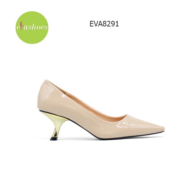 [Mã BMBAU50 giảm 7% tối đa 50K đơn 99K] Giày Cao Gót Đế Ánh Kim Evashoes - Eva8291(Màu Đen, Kem, Ghi)