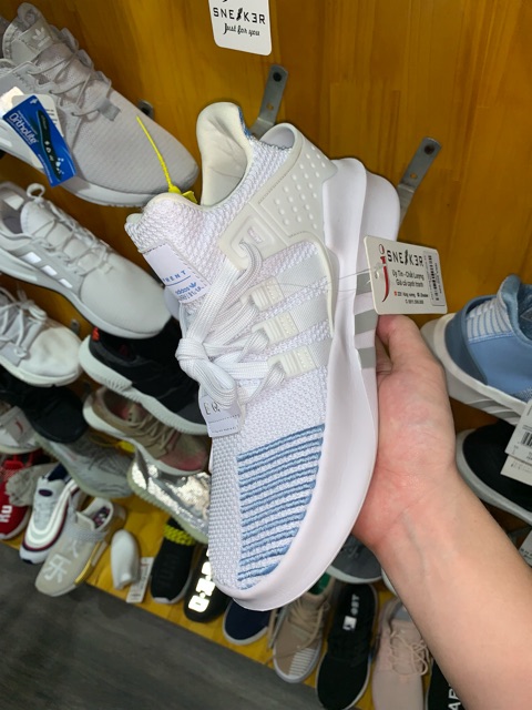 [Sỉ+CTV+Freeship]-Video giày sneaker EQT trắng xanh bản chuẩn+BILL
