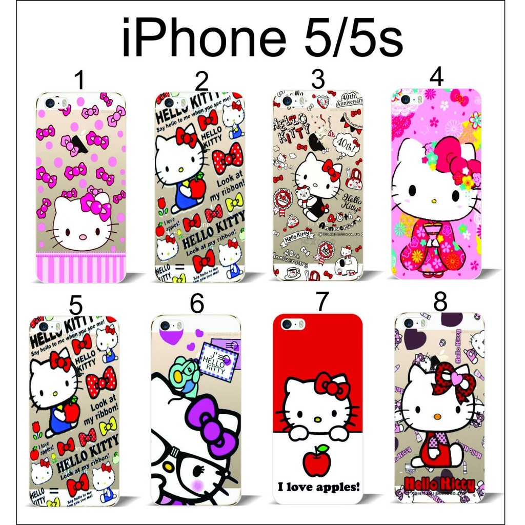 Ốp lưng iPhone 5/5S in hình Kitty