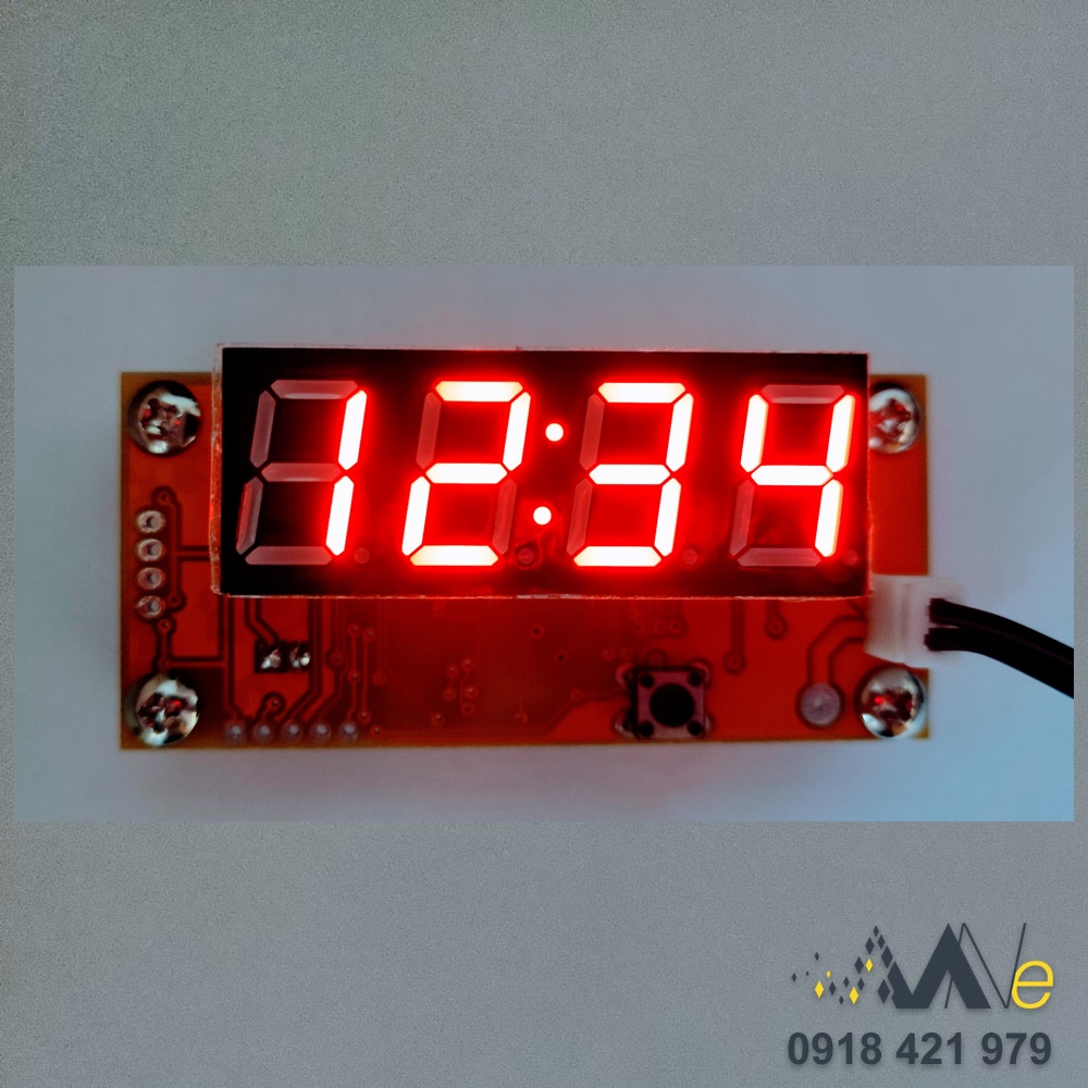 LED 7 4 số kích thước 0.56" có hai chấm đồng hồ