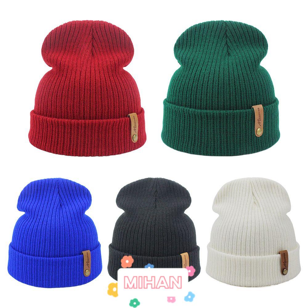 Mũ Len Beanie Màu Trơn Dễ Thương MIHAN1