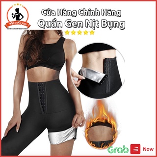 Quần Legging Nịt Bụng Siêu Đốt Mỡ MissGym, Gen Nịt Bụng Kết Hợp Quần Legging Lửng