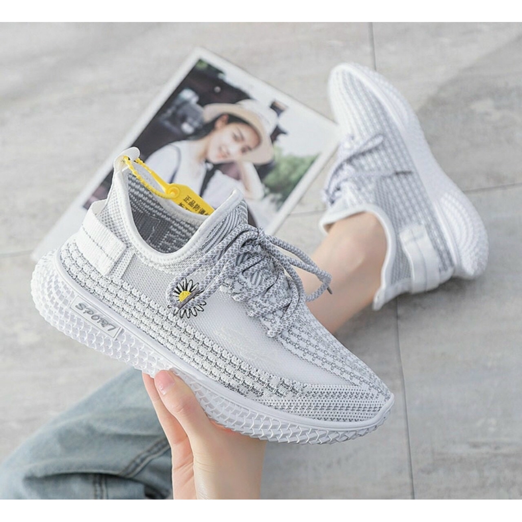 K02 FREESHIP GIÀY THỂ THAO HOA CÚC ĐẾ BÁNH MỲ SIÊU ÊM CHÂN MỚI FULLBOX