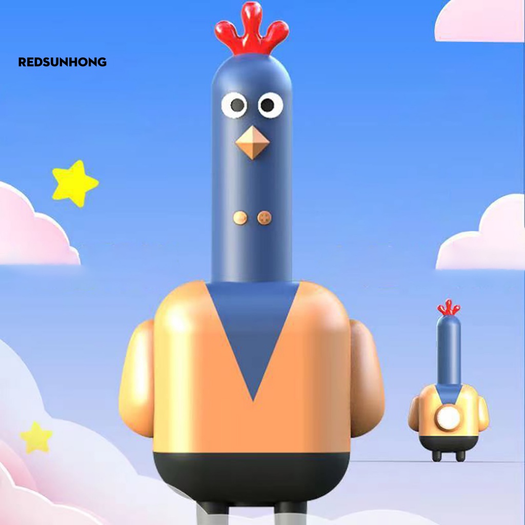 Hộp Nhạc Bluetooth 5.0 Hình Chú Gà Hoạt Hình Dễ Thương Có Đèn Ngủ Tiện Dụng