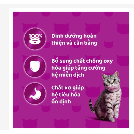 Thức Ăn Mèo Whiskas Vị Cá Biển Túi 1.2kg - Kpetmart