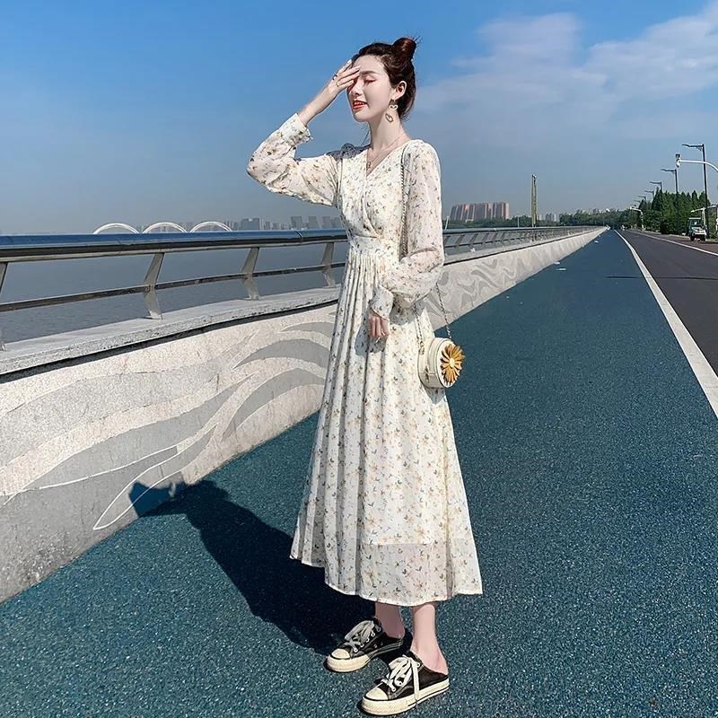 ZHELIHANGFEI Đầm Hoa Dáng Ôm Phong Cách Thời Trang Đơn Giản Dành Cho Nữ