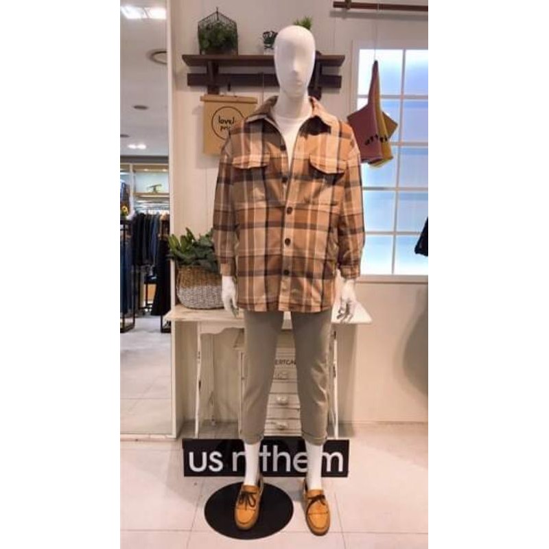 Áo sơ mi unisex oversize hàng hiệu US n them