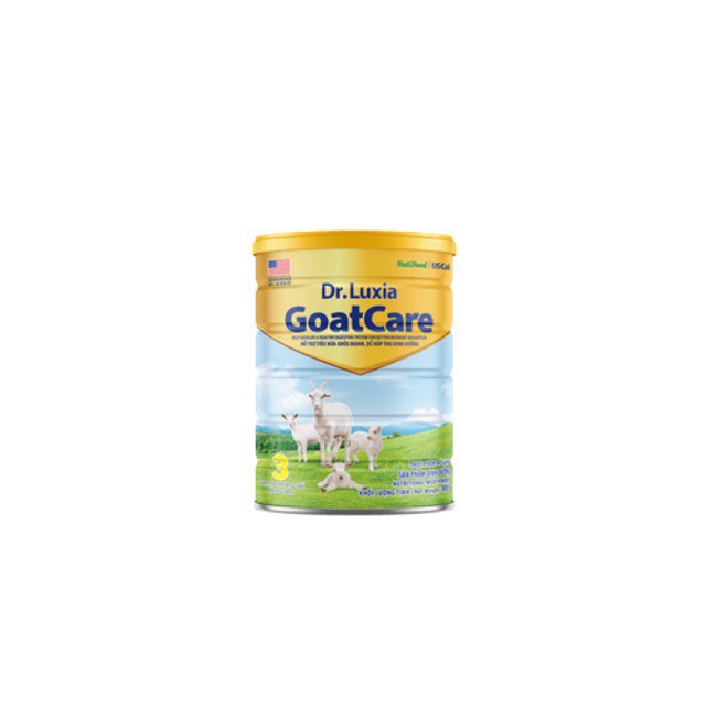 Sữa dê Dr.Luxia Goat care 3 dành cho bé trên 2 tuổi lon 800g