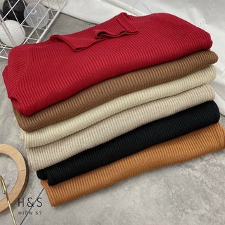 Váy len body cổ lọ hàng QC