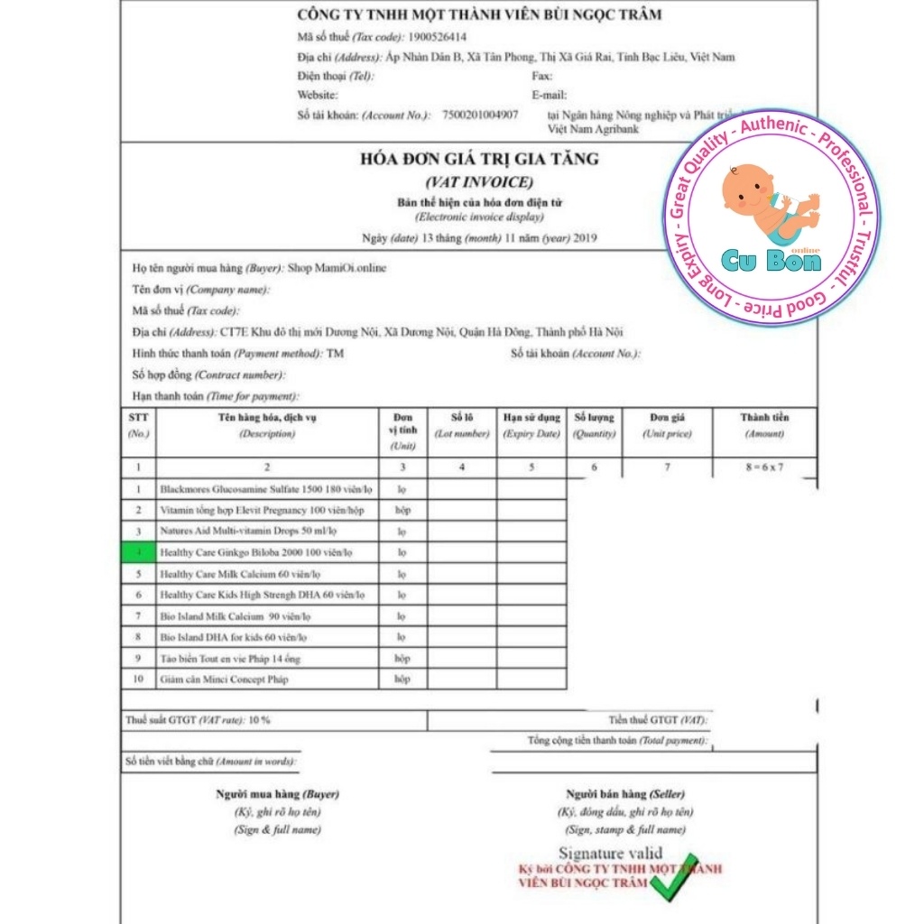 bổ não ginkgo biloba 2000mg Healthy Care của Úc giúp tuần hoàn máu não trí nhớ cho bé từ 12 tuổi và người lớn người già
