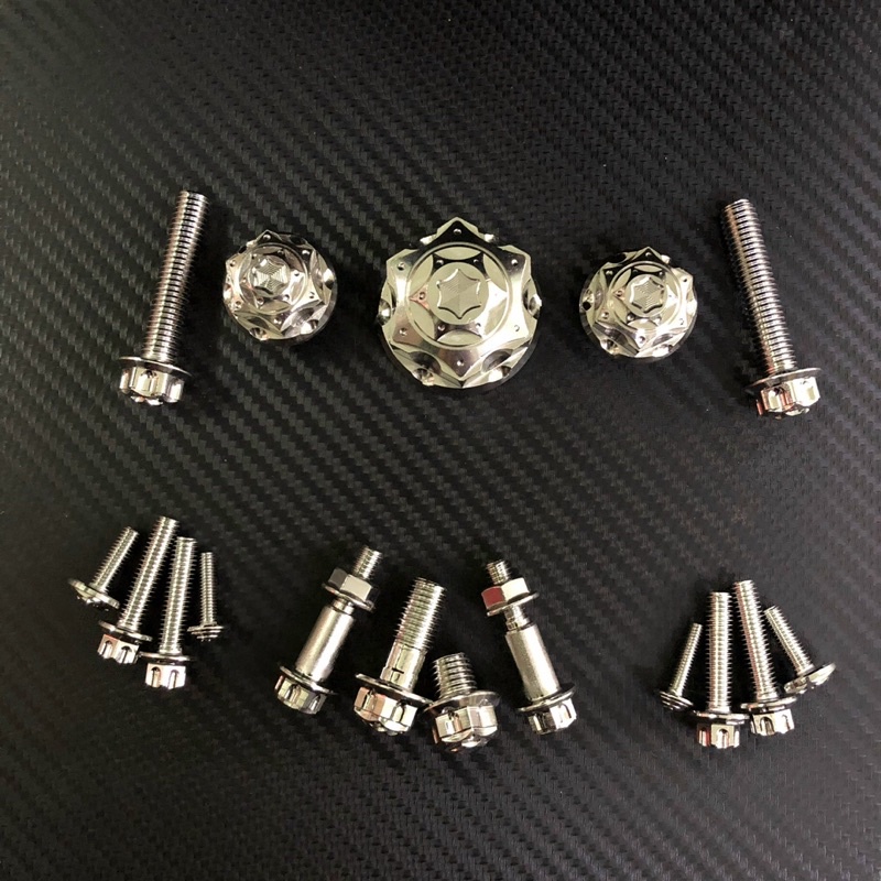 Combo ốc chảng ba Inox304 full dàn đầu cho xe Sonic
