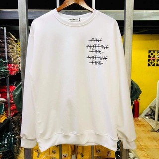 Áo thun tay dài I'm Fine Trắng