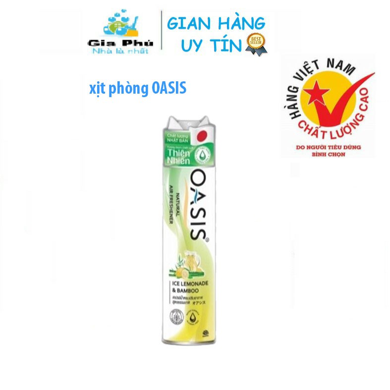 Xịt Phòng OASIS Thái Lan 320ml (hương thơm chiết xuất thiên nhiên) mùi ngẫu nhiên