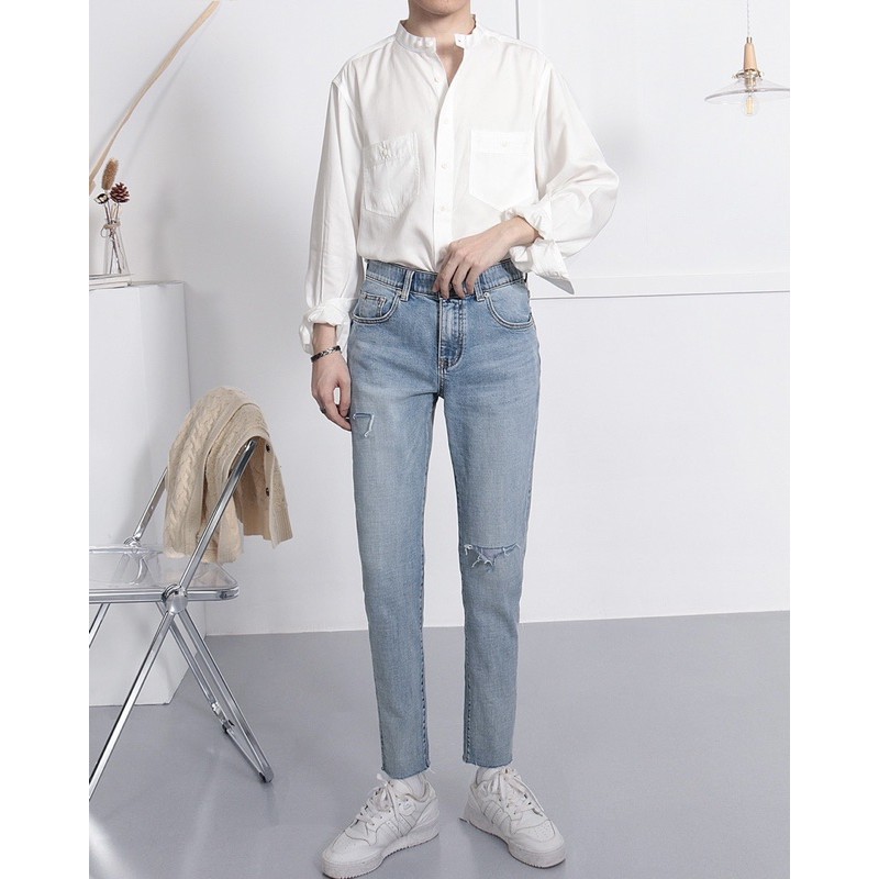 QUẦN JEANS SKINNY CO DÃN FORM UNISEX (có hình chụp thật)