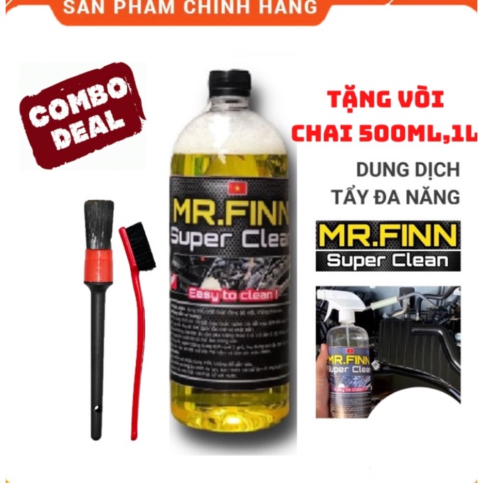 Dung dịch tẩy rửa đa năng Mr.Finn Super Clean 500ml,1L - Hàng Chính Hãng
