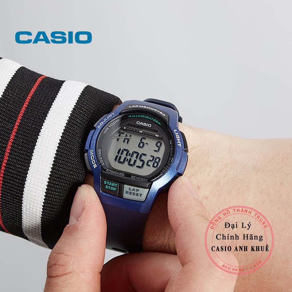 Đồng hồ điện tử Nam Casio WS-1000H-2AVDF dây nhựa