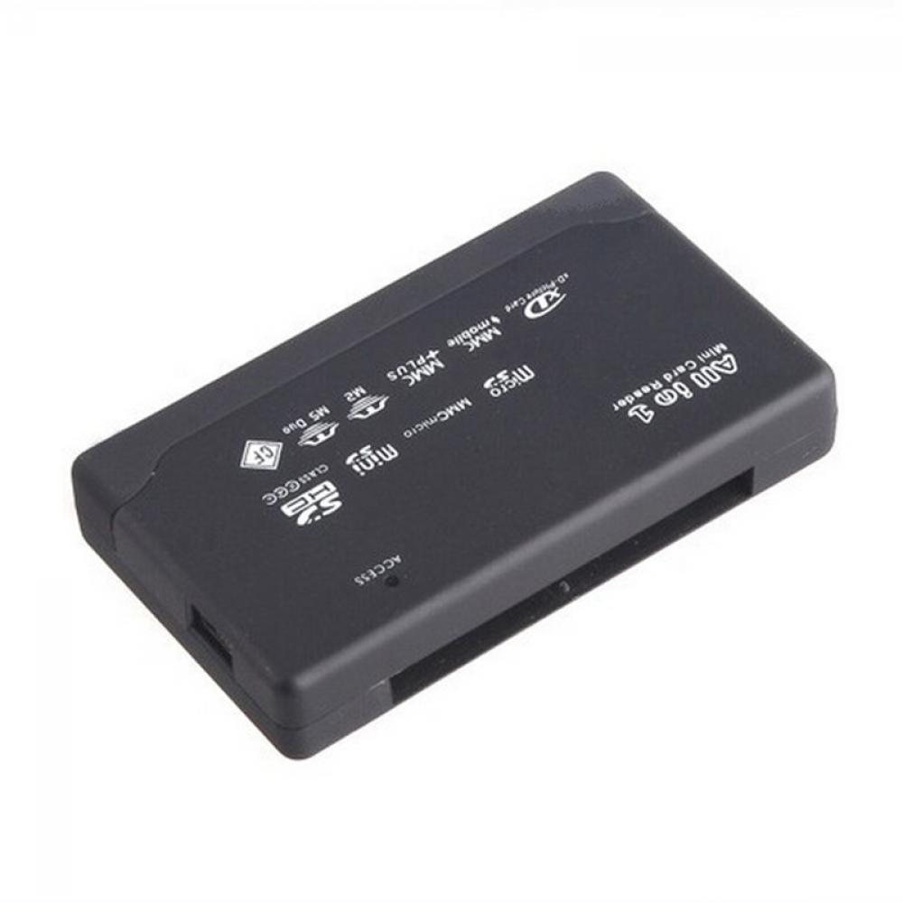 MYRON Flash Memory Card Reader All In One Micro M2 MMC XD CF MS USB Mini External Black Multifunction TF