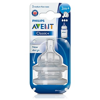 Núm ty avent có lượng sữa chảy trung bình - 3 lỗ