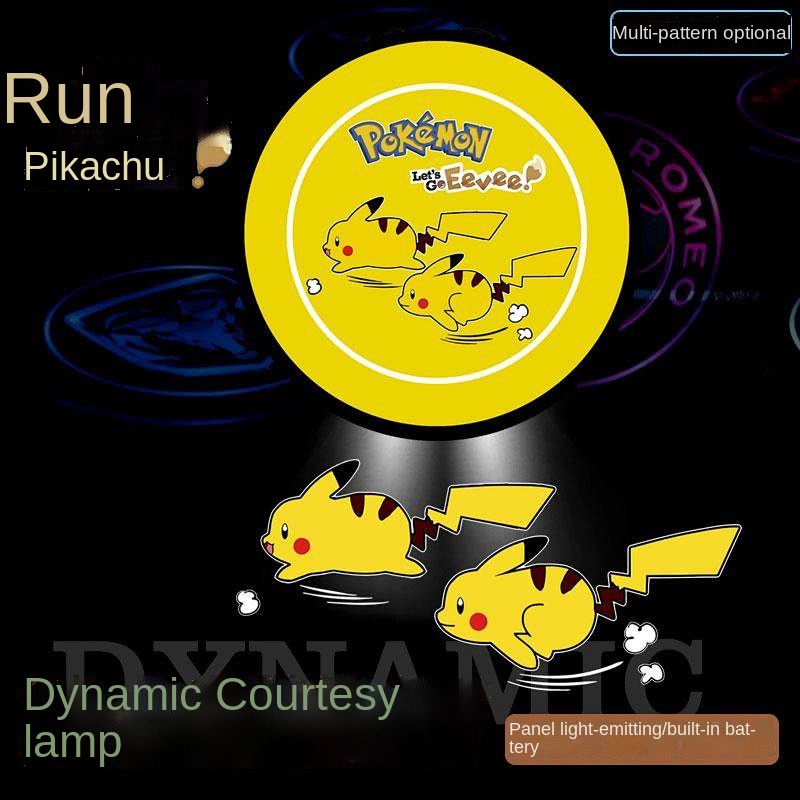 Đèn chiếu laser không dây nhiều hình dễ thương gắn cửa xe hơi trang trí thời trang