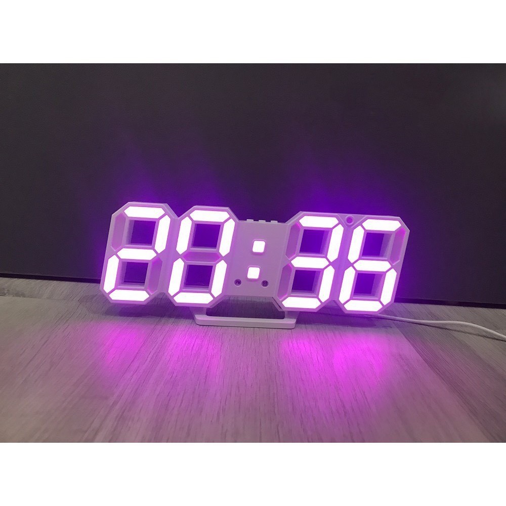 [ Hàng Chính Hãng ] Đồng hồ LED 3D treo tường, để bàn thông minh TN828 Smart Clock Bền Đẹp