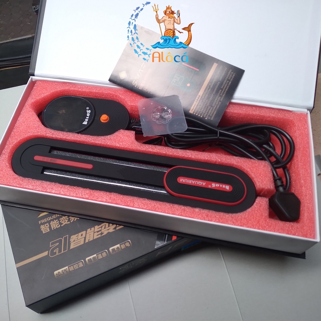 Sưởi chống bỏng có điều khiển Belos Smart BL-338 800W, BL-338 1000W, BL-378 500W, BL-378 1000W cho bể cá cảnh