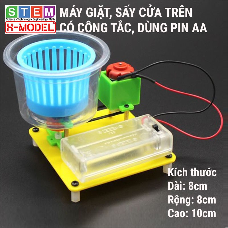 Đồ chơi sáng tạo STEM Máy giặt mini  X-MODEL ST40 cho bé,  Đồ chơi trẻ em DIY[Do it Yourself] |Giáo dục STEM, STEAM