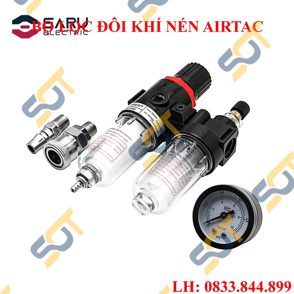 [LỌC KHÍ NÉN] Bộ lọc đôi khí nén Airtac