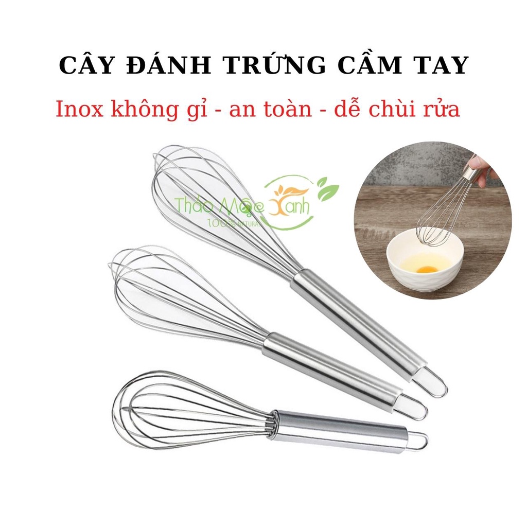 Cây đánh trứng cầm tay inox mã 01