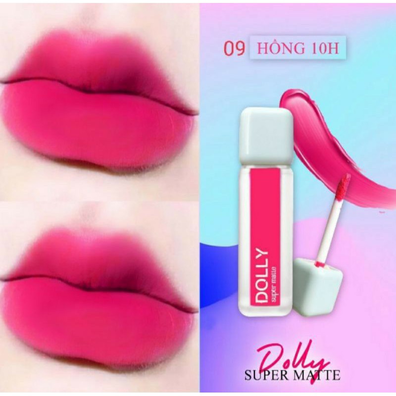 " 09 HỒNG 10 " SON DOLLY SUPER MATTE HOT TREND 2021 | BigBuy360 - bigbuy360.vn
