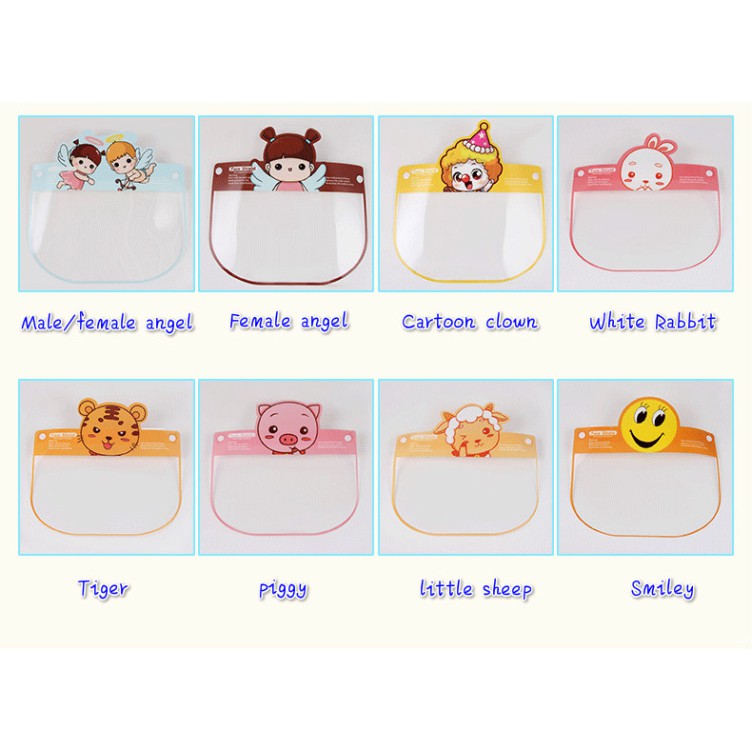 (Kho Sỉ Nam Định) Mặt Nạ Trong Suốt Hai Mặt Chống Bụi , giọt bắn cho bé | BigBuy360 - bigbuy360.vn