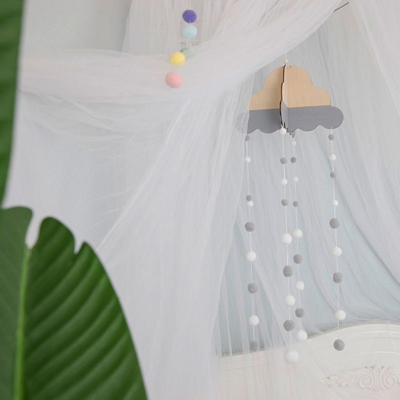 Chuông Gió Di Động Bằng Len Treo Nôi Em Bé Trang Trí Phòng Ngủ