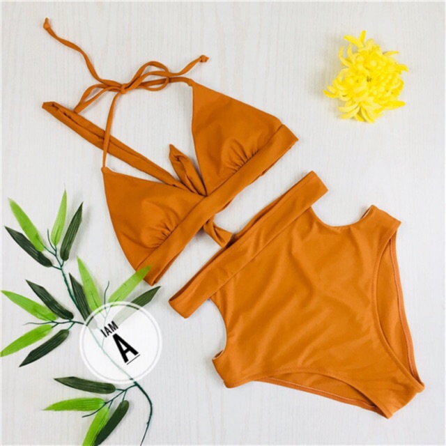 [XẢ HÀNG] Bikini cột dây, cạp cao khoét hông sexy - Hình IAMA chụp