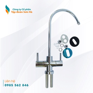 Vòi máy lọc nước ro cty sơn hà - vòi đôi - chính hãng